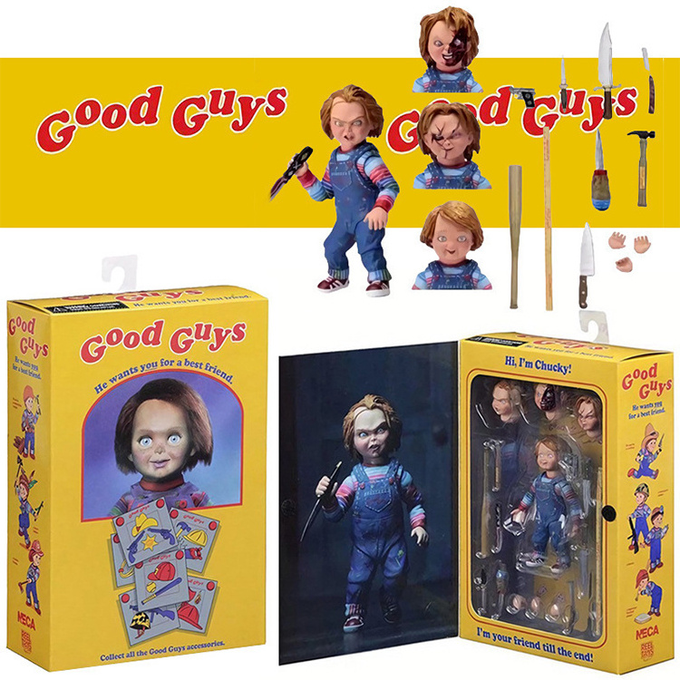 Anime NECA Figure Chucky Doll Child's Play Ultimate Chucky 7-inch Scale Movable PVC Toy Horror Chucky Action Figures