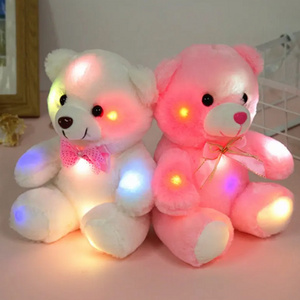 Glowing Bear Plushies Led Teddies Bears Plush Toys Valentine's Day Gifts Stuffed Light Up Led Teddies Bear