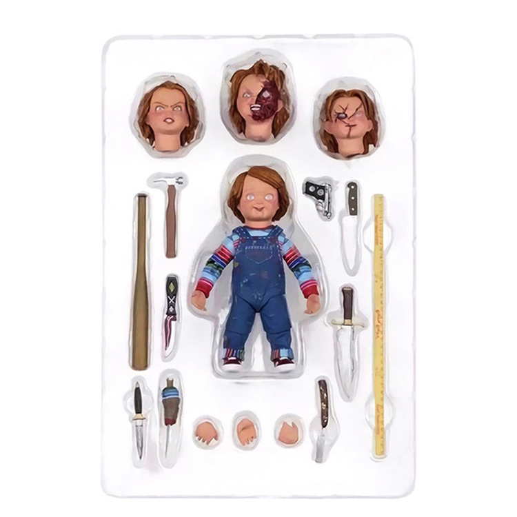 Anime NECA Figure Chucky Doll Child's Play Ultimate Chucky 7-inch Scale Movable PVC Toy Horror Chucky Action Figures