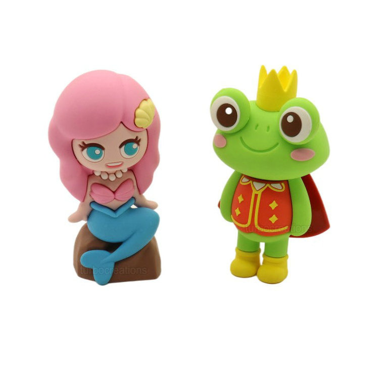 Oem high quality custom 3D plastic mini soft PVC Cute Cartoon Anime Action Figure Toys rubber resin girl plastic Anime Figurine