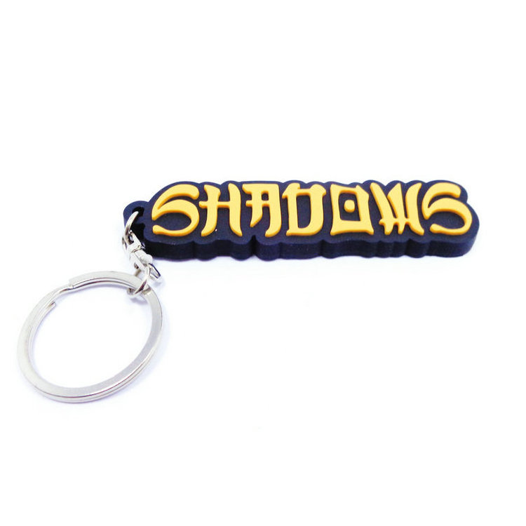 2024 Custom Logo Soft PVC Silicone Keychain High Quality Personalized Rubber Keychain Business Advertising Promotional Printed