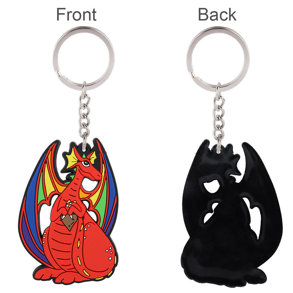 Silicone cartoon pendant mini 2d plastic hot custom anime keychain soft rubber anime keychain pvc 3d anime keychain for gifts