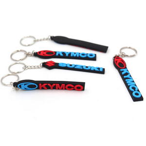 2024 Custom Logo Soft PVC Silicone Keychain High Quality Personalized Rubber Keychain Business Advertising Promotional Printed