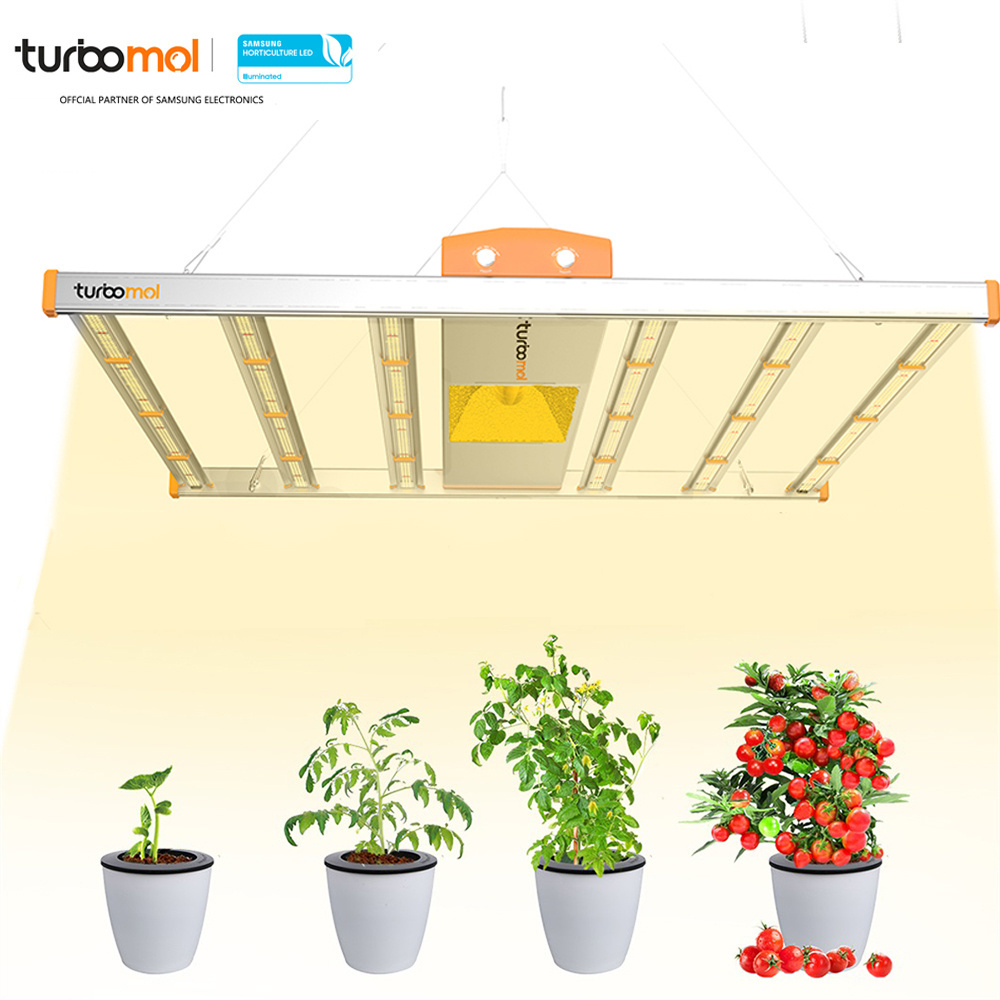 Turbomol Professional HLED 1200w Adjust Spectrum 6 Bars Lm301 Led Grow Strip Plants Tent Grow Light