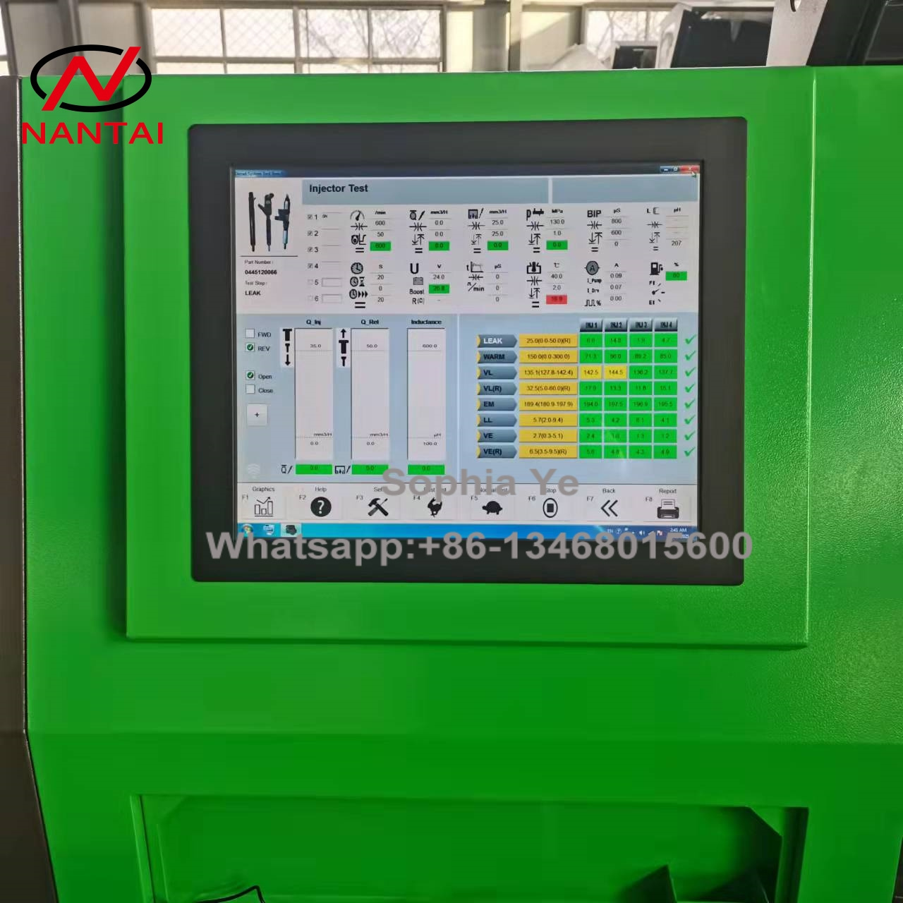 Nantai -Diagnostic tools Common rail diesel fuel injection injector pump test bench CR718 with coding HEUI EUI EUP BIP