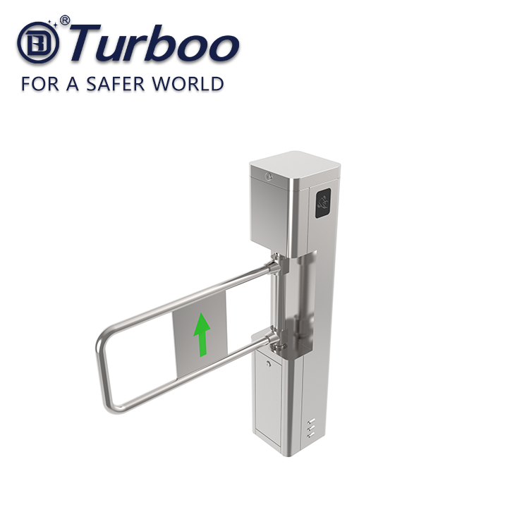 Supermarket entrance swing barrier turnstile access control gate