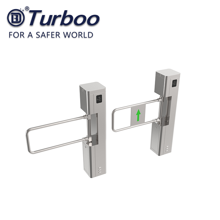 Supermarket entrance swing barrier turnstile access control gate