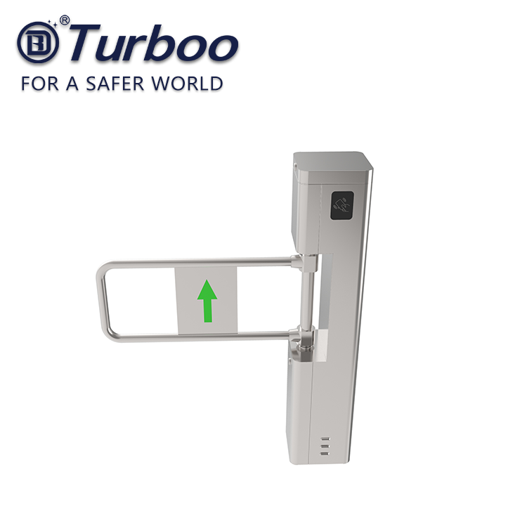 Supermarket entrance swing barrier turnstile access control gate