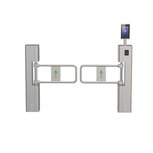 Access Control Entrance Swing Gate Automatic Mechanical Swing Barrier Gate For Supermarket