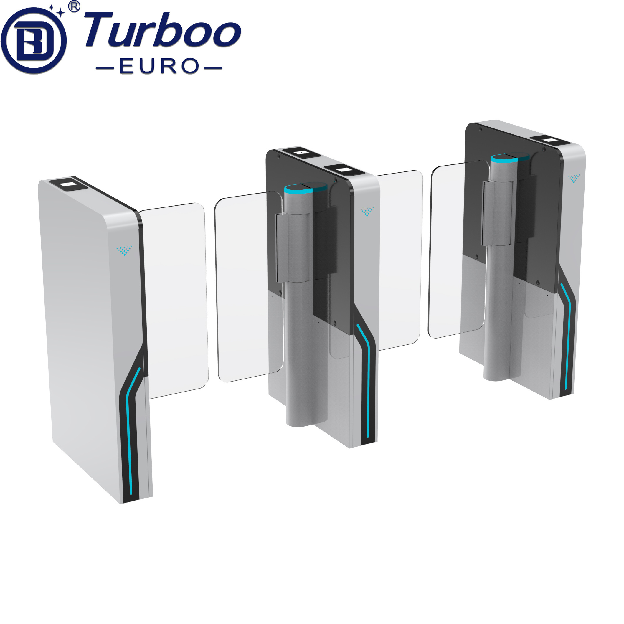 Intelligent Full Automatic QR Code Reader Turnstile Swing Barrier Gate Speed Turnstile Gate