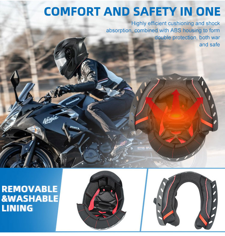 High-end Carbon Fiber Helmet OEM ODM Customized Cool Cascos Para Moto Black Breathable Full Face Motorcycle Helmets