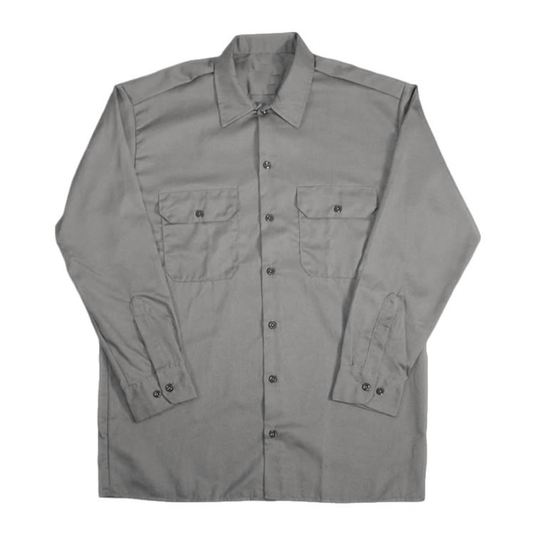 Factory Supply Button Up Button Down Long Sleeve Breathable Custom Men Work Shirt with pockets