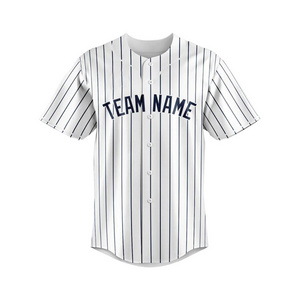 OEM Cheap Blank Fashion Baseball Uniform New Wholesale Custom Retro Pinstripe Baseball Jersey