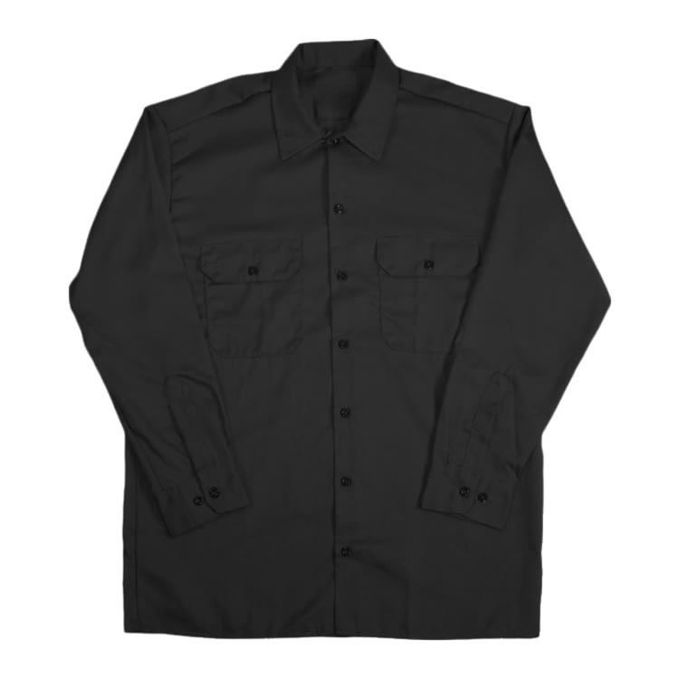 Factory Supply Button Up Button Down Long Sleeve Breathable Custom Men Work Shirt with pockets