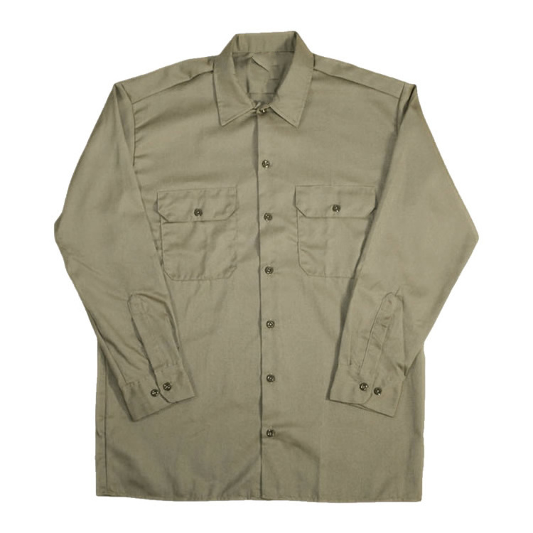 Factory Supply Button Up Button Down Long Sleeve Breathable Custom Men Work Shirt with pockets