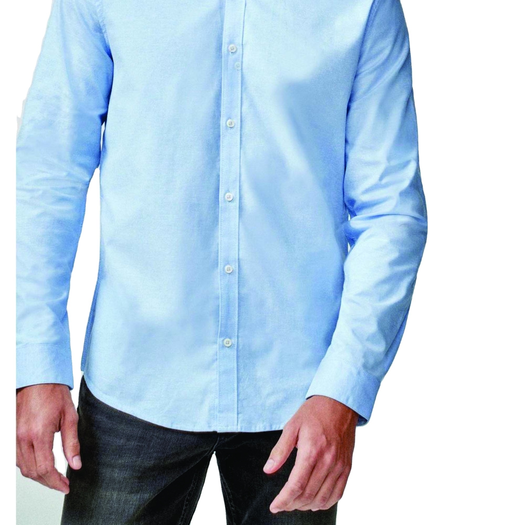 Custom High Quality Men's Long Sleeve Shirts Pure Cotton Custom Logo Long Sleeved Shirts for Men