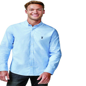 Custom High Quality Men's Long Sleeve Shirts Pure Cotton Custom Logo Long Sleeved Shirts for Men