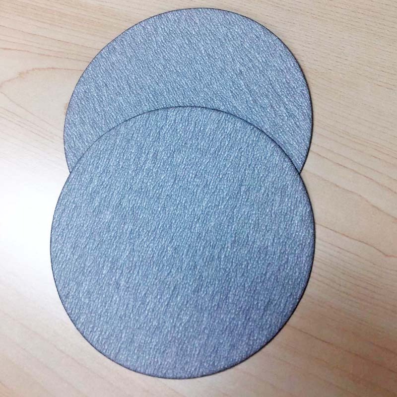 Fujistar Abrasive Disc 5 inch Sand Disc Back Velvet Flocking Sandpaper Non-porous Disc Sandpaper Sanding Sheet White Sandpaper