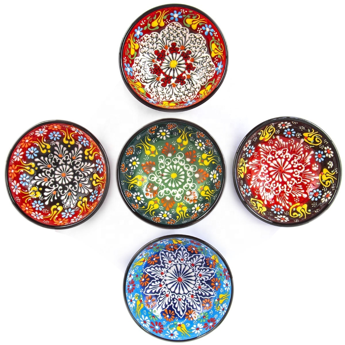 Hand Made - Painted  Turkish Ceramic 5 cm Bowl