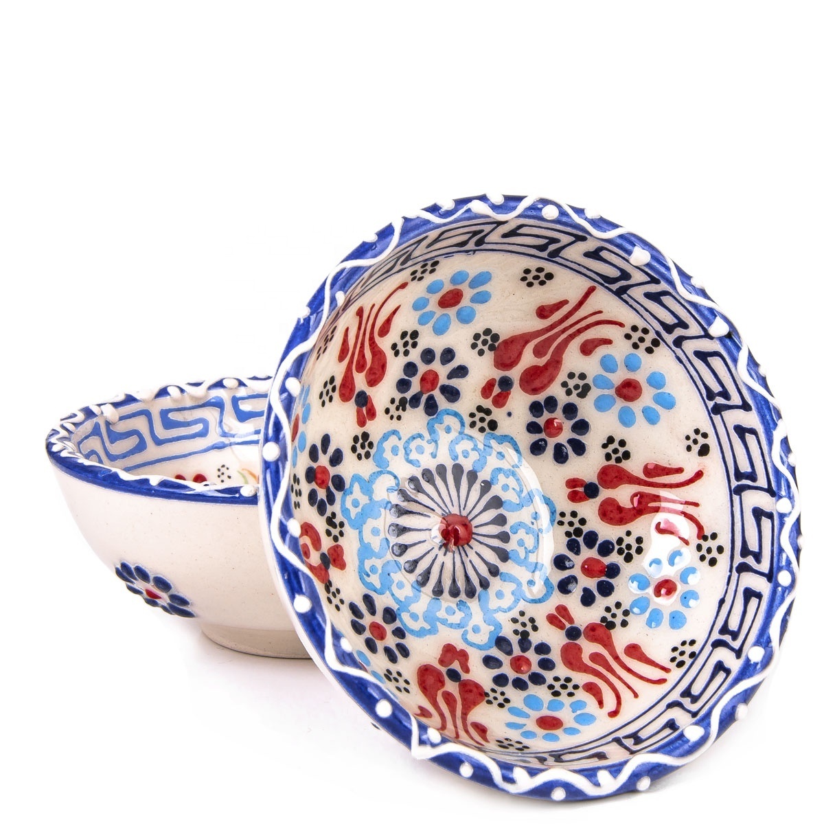 Hand Made - Painted  Turkish Ceramic 5 cm Bowl