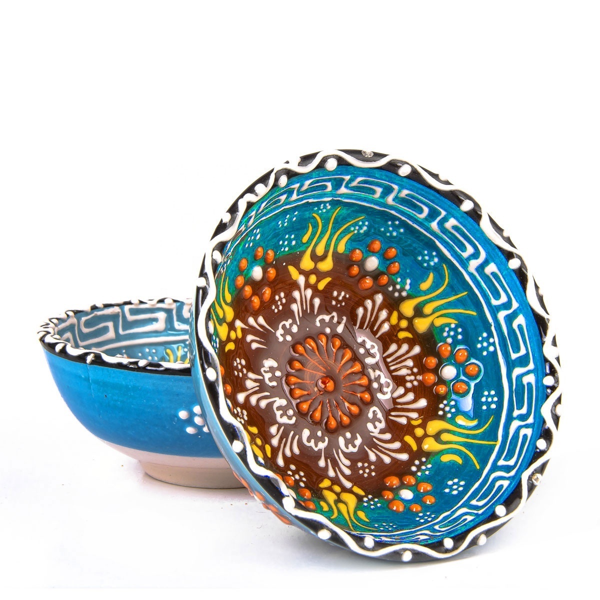 Hand Made - Painted  Turkish Ceramic 5 cm Bowl