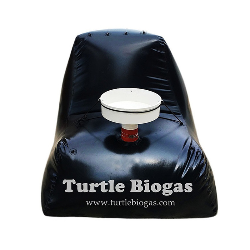 Turtle Biogas 3.0 small mini portable home house China biogas plant digester methane gas storage bag system tank balloon price