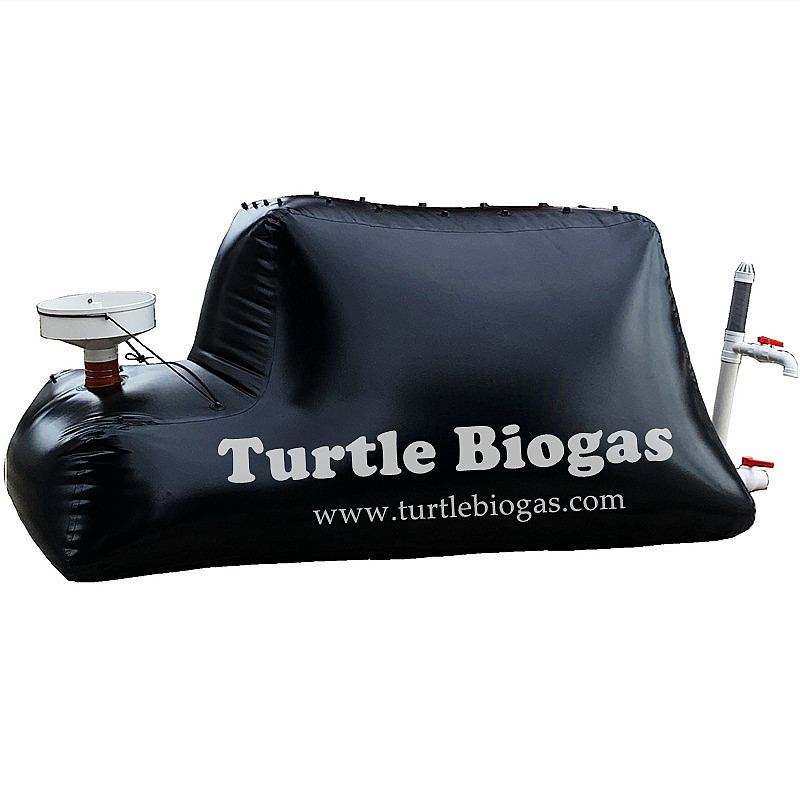 Turtle Biogas 3.0 small mini portable home house China biogas plant digester methane gas storage bag system tank balloon price