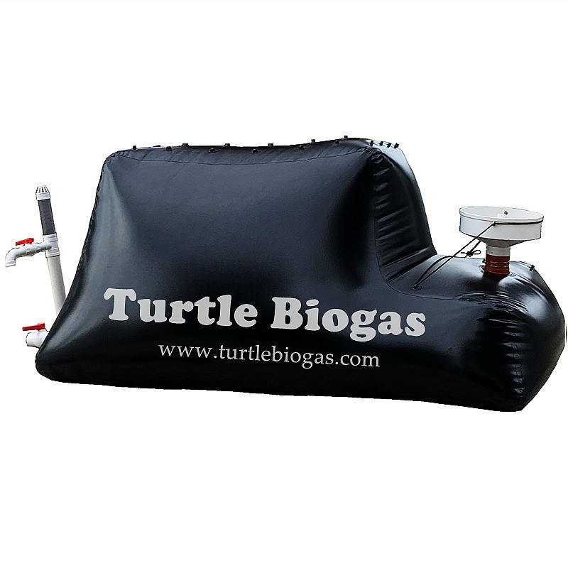 Turtle Biogas 3.0 small mini portable home house China biogas plant digester methane gas storage bag system tank balloon price