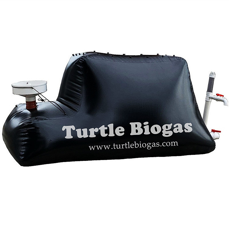 waste to energy power plants Turtle Biogas 3.0 portable small mini home home biogas plant bio gas digester reactor bag balloon