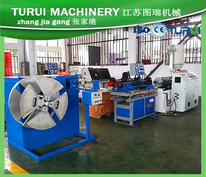 Hot selling pvc spiral spring steel wire reinforced extruder 36 pipe plastic corrugated hose making machine