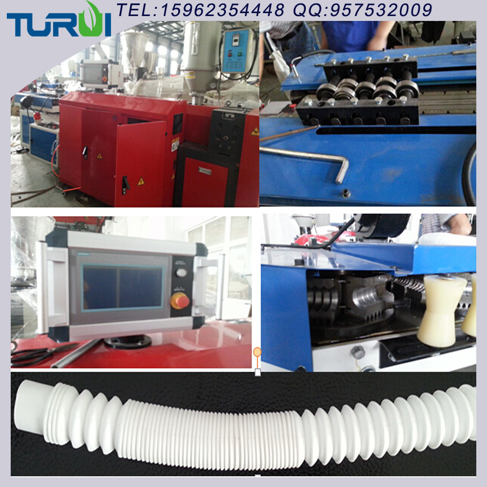 Hot selling pvc spiral spring steel wire reinforced extruder 36 pipe plastic corrugated hose making machine