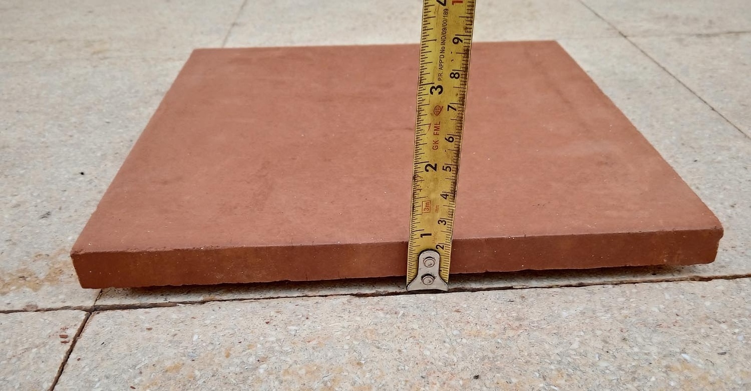 9X9 inch 230x230 mm Red clay terracotta wall cladding and floor tiles for garden indoor outdoor floor and wall brick covering