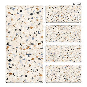 600X1200 mm glazed ceramic porcelain vitrified wall floor tiles with Terrazzo carving retro design series for wall and floor