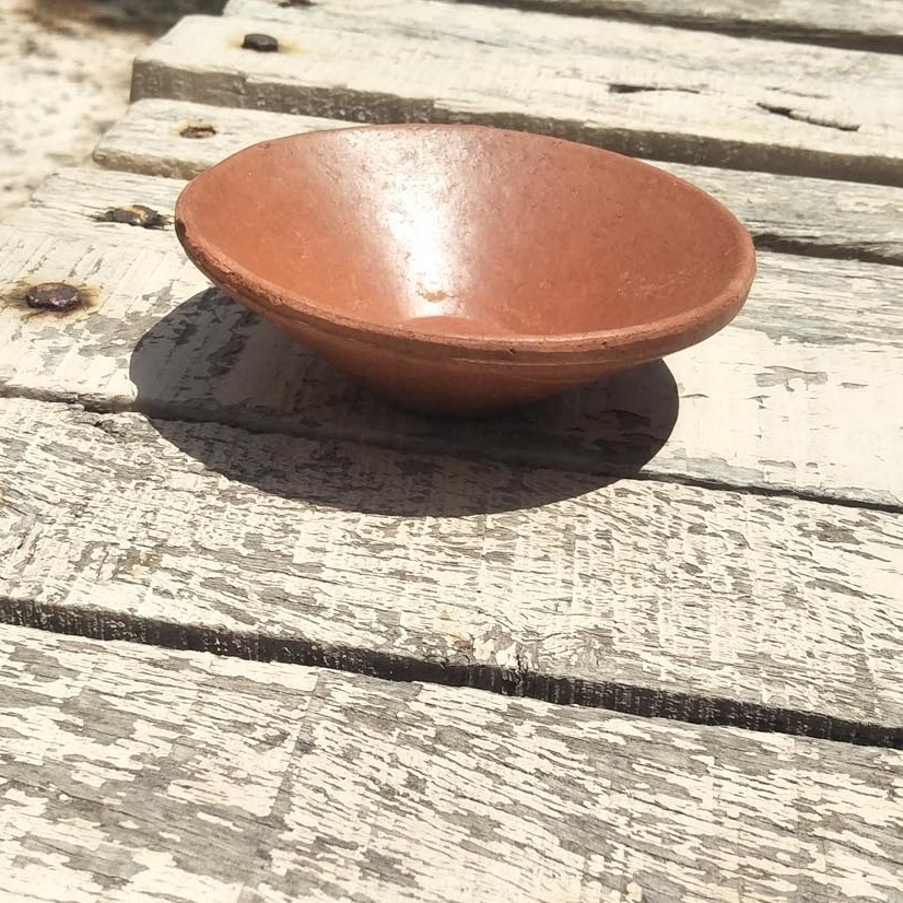 New Design Handmade Clay terracotta small plate used for serving dessert sweet ice cream cup curd and food items in size 11.5 cm