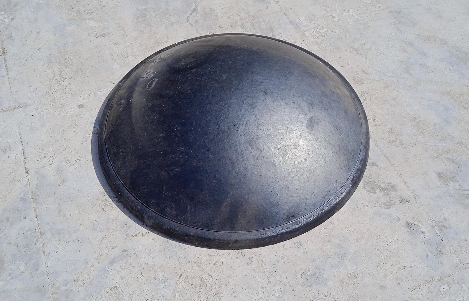 Black natural terracotta clay roti tawa plate pan for cooking frying and roasting with glossy and smooth finished Indian Pottery