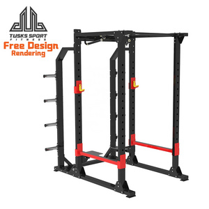 TUSKS TK5-X-1073B Squat Rack Machine: Gym Equipment for Intense Workouts, Ultimate Stability for Squat & Leg Training