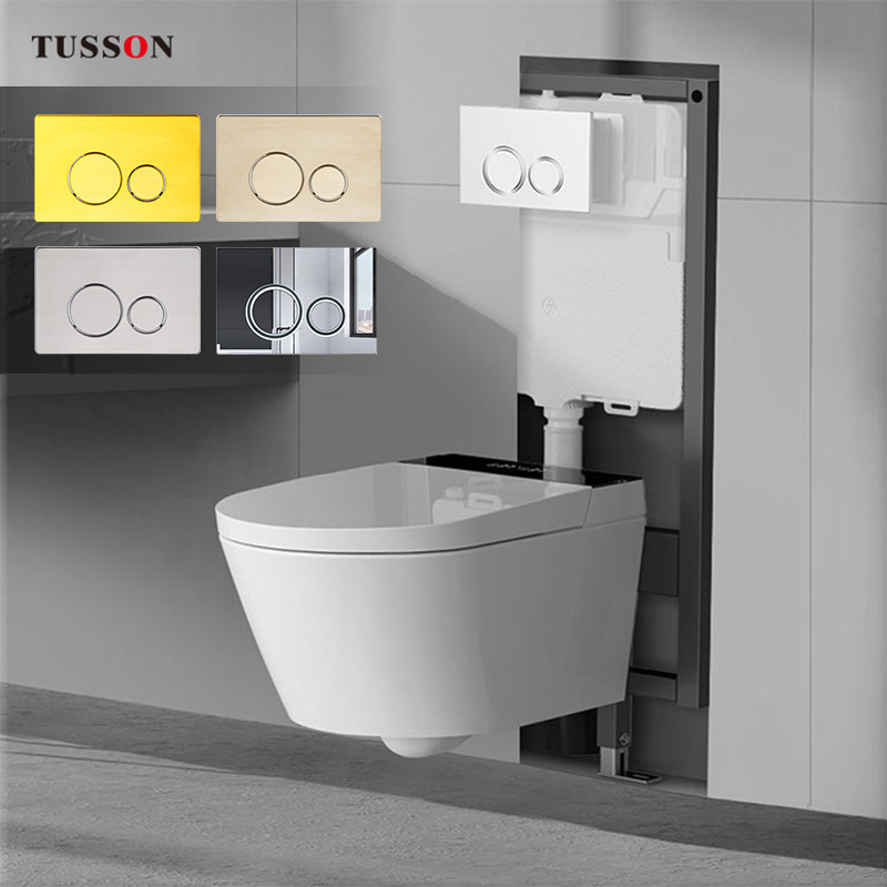 Slimline Dual Flush Wall Hung Hidden Cistern Dual Flush Water Tank For Squatting Pan