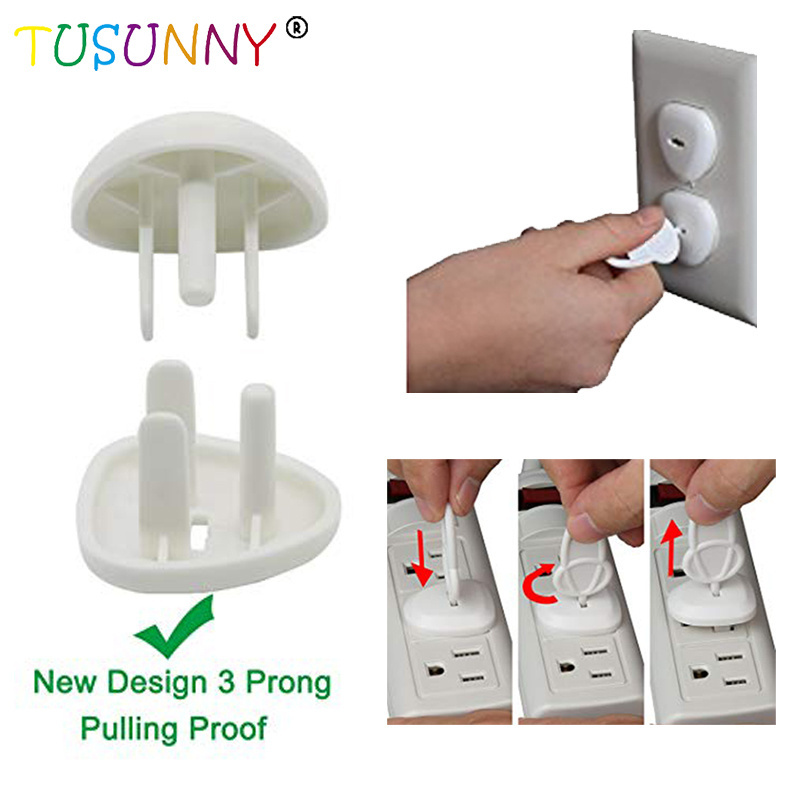 Outlet Plug Covers (32 Pack) Clear Child Proof Electrical Protector Safety Caps by Tusunny