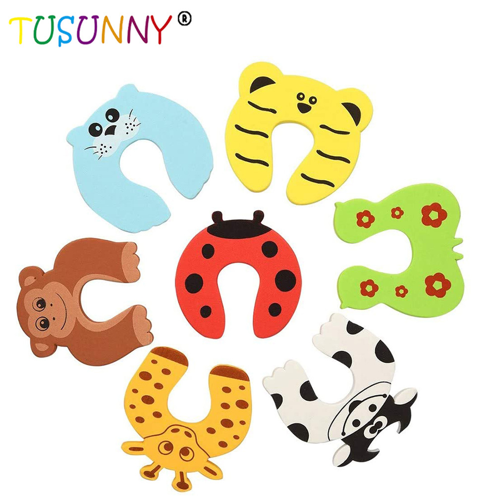 baby proof doors extra soft foam baby safety door stopper in animal shape