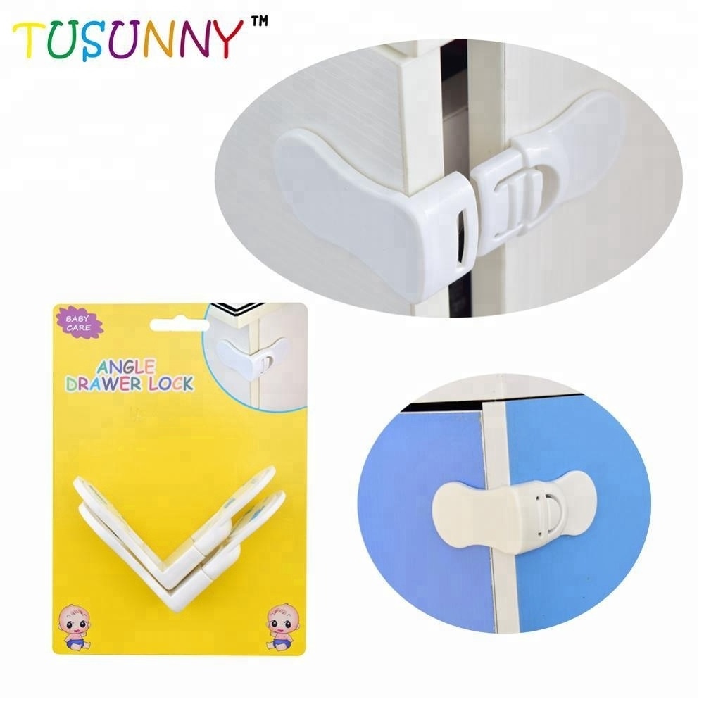 Kitchen cupboard safety locks cabinet child baby wardrobe lock