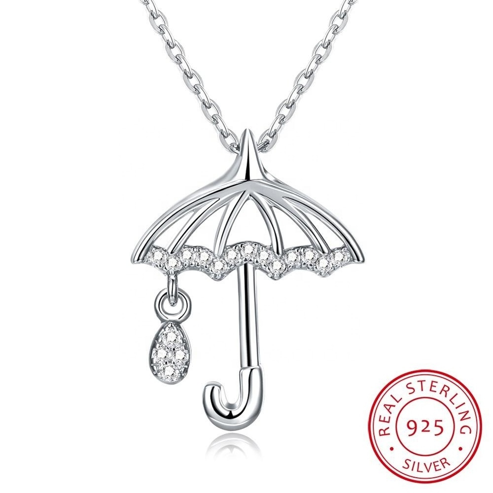 Attractive Cute Dazzling Pendant Jewelry Sterling Necklace Silver 925