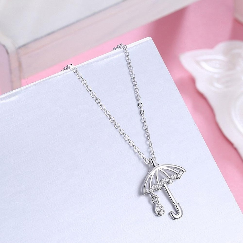 Attractive Cute Dazzling Pendant Jewelry Sterling Necklace Silver 925