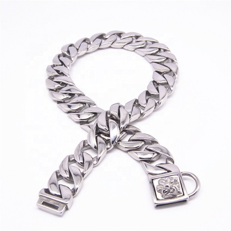 Pet Pattern Buckle Stainless Steel Personalized Custom Logo Dog Collar Charms