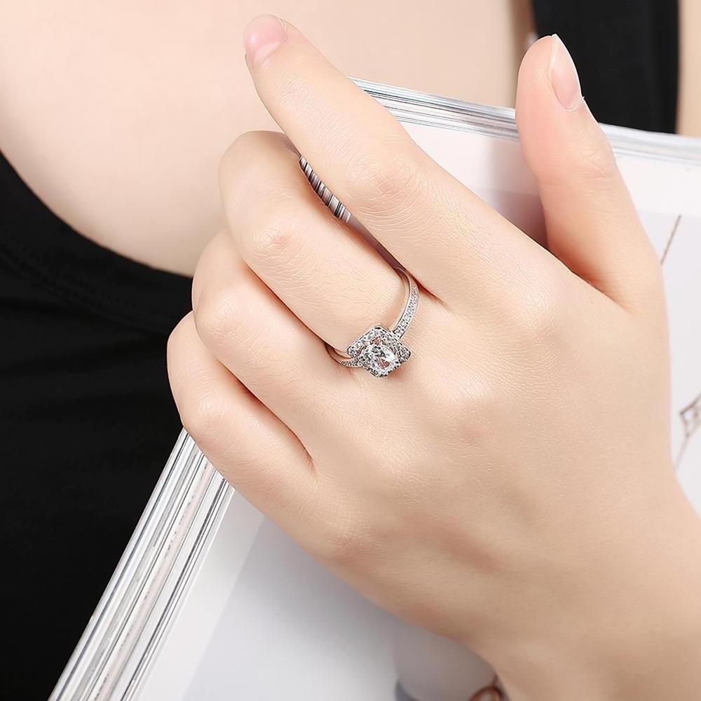 Gorgeous Precious jewelry Diamond 5925 Silver Ring Diamond