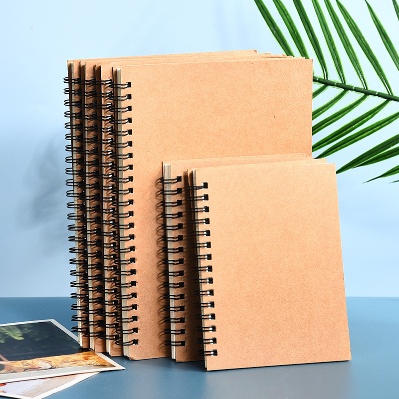 stationary and school supplies elementary kraft paper writing note books spiral notebooks for students