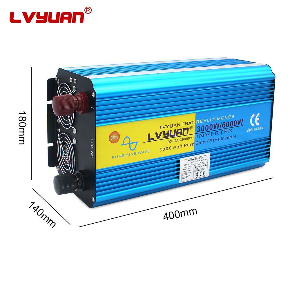 LVYUAN  Stock Available DC AC inversor 3000W 6000W 12V 24V 230V Pure Sine Wave Inverter Power Inverters & Converters