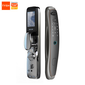 TYSH Zigbee Smart Digital Fingerprint Lock Automatic Biometric Lock Face Card Wifi Tuya App Combination Home Security Door Lock