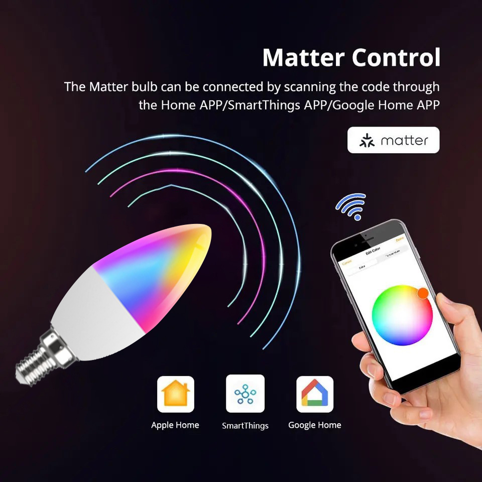 TYSH New Matter Downlight Rgb Color Celling Light Smart Light Bulbs Work With Google Home,Homekit