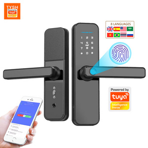 TYSH Tuya App Wifi Smart Lock Remote Network Control Lock Waterproof Digital Door Lock Aluminum Alloy Support 3585/5050 Mortise