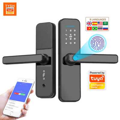 TYSH Tuya App Wifi Smart Lock Remote Network Control Lock Waterproof Digital Door Lock Aluminum Alloy Support 3585/5050 Mortise